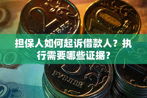 武汉担保人如何起诉借款人？执行需要哪些证据？