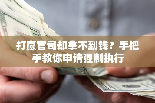 武汉打赢官司却拿不到钱？手把手教你申请强制执行