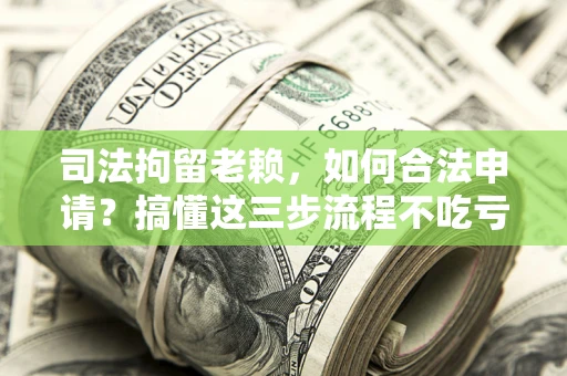 武汉司法拘留老赖，如何合法申请？搞懂这三步流程不吃亏！