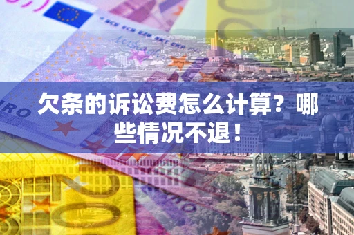 武汉欠条的诉讼费怎么计算？哪些情况不退！