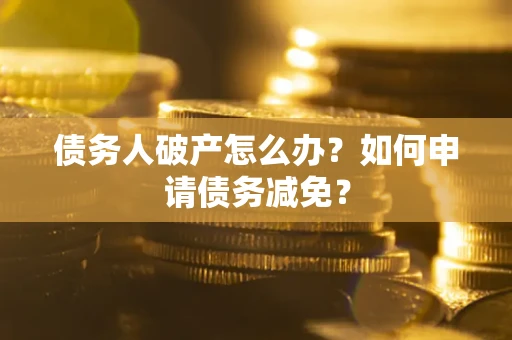 武汉债务人破产怎么办？如何申请债务减免？