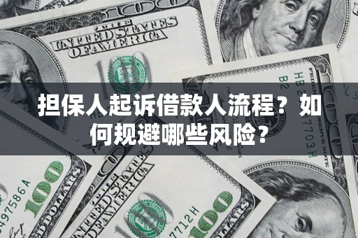 武汉担保人起诉借款人流程？如何规避哪些风险？