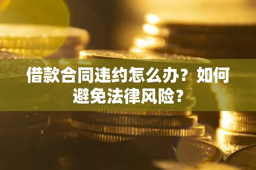 武汉借款合同违约怎么办？如何避免法律风险？