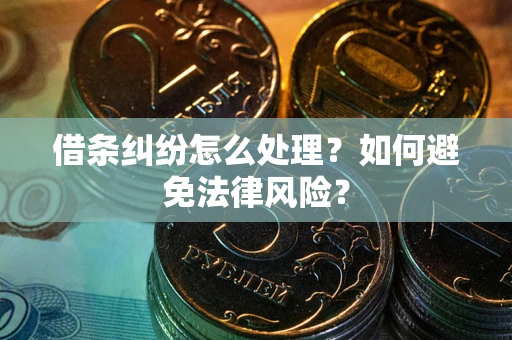 武汉借条纠纷怎么处理？如何避免法律风险？